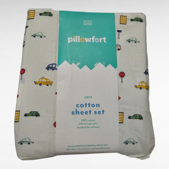 Pillowfort Bedding Pillowfort Twin Cars Cotton Sheet Set New Poshmark